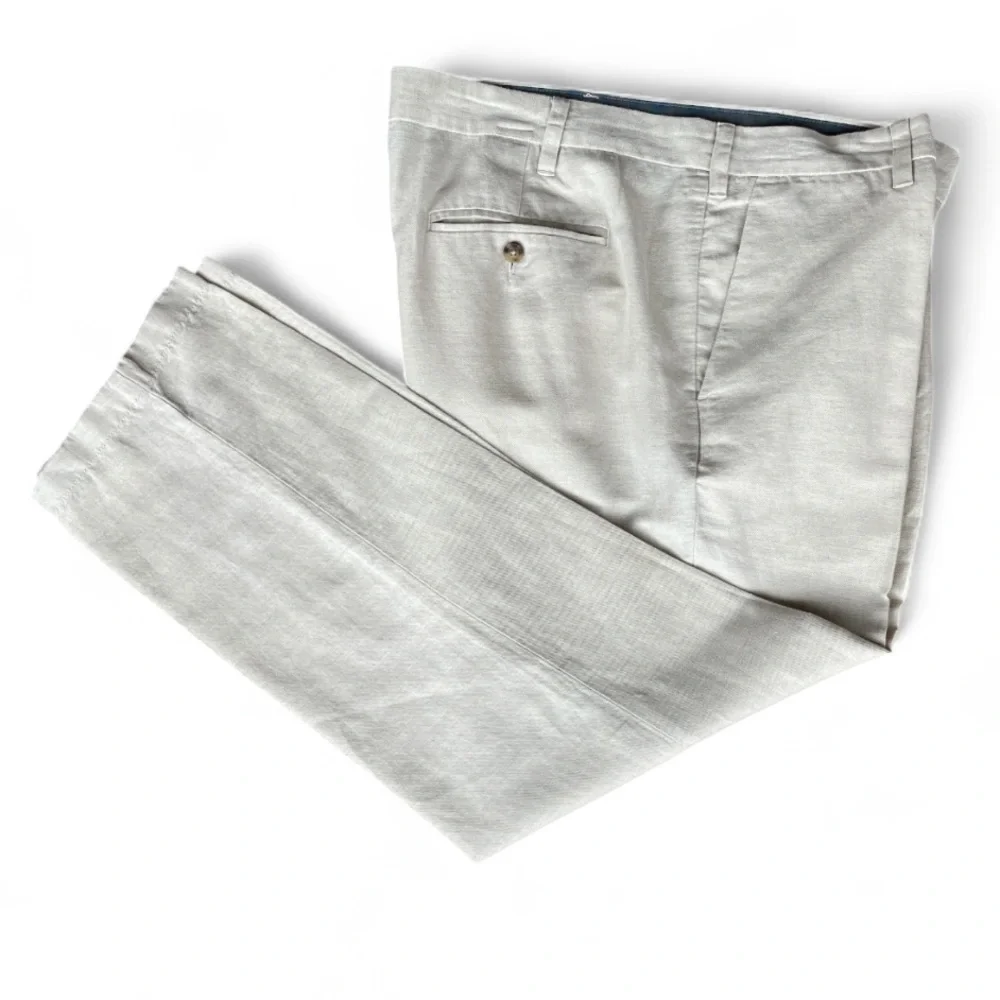 Men's Nautica Linen Pants Classic Fit Size 40x30